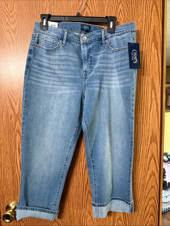 Chaps Pants - Chaps Medium Blue Capri Jeans